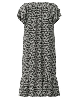 Sunrise CC Crop Sofia Kjole - Offwhite/Black